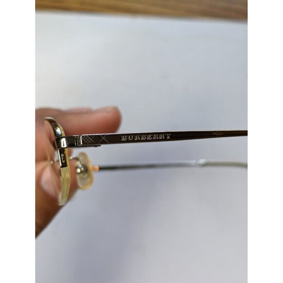 Authentic Burberry B-3517j Unisex Silver Halfrim Frames Only 49-18-136 - Picture 4 of 11